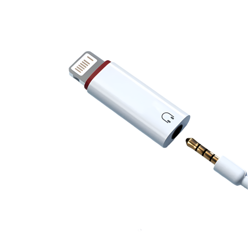 Olaf Lightning to 3.5mm Audio Adapter – USB-C/Lightning AUX splitter for iPhone 14–12; supports both iOS and Android.