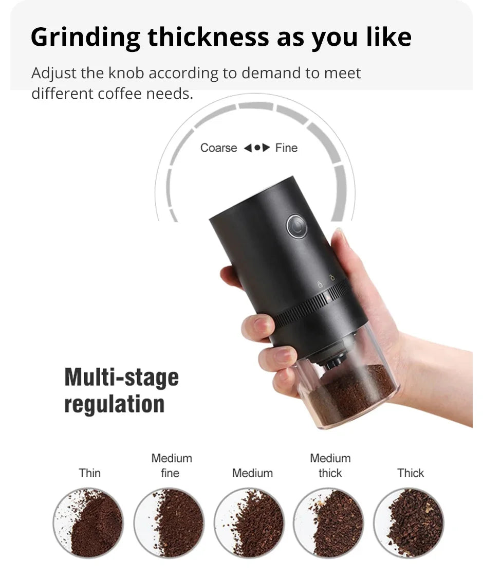 Coffee Grinder TYPE C USB Charge Professional Ceramic Grinding Core Coffee Beans Mill Grinder New Upgrade Portable Electric