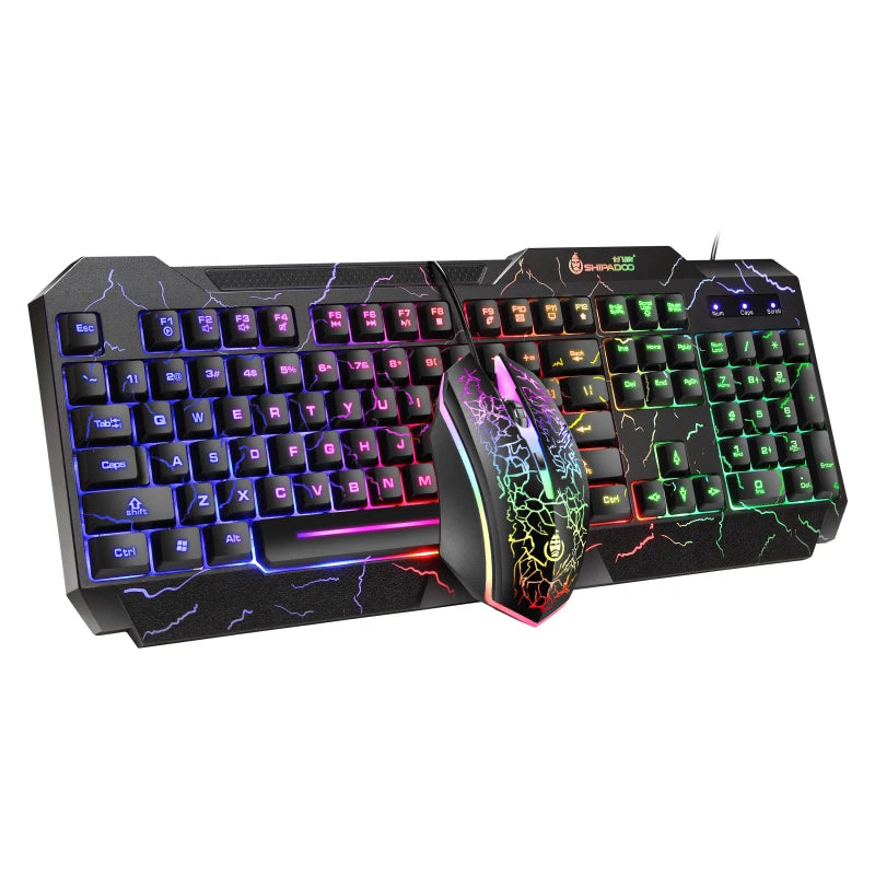 PANTSAN Burst Gaming & Office Keyboard and Mouse Set | Mechanical Feel, Luminous Keyboard and Mouse Combo