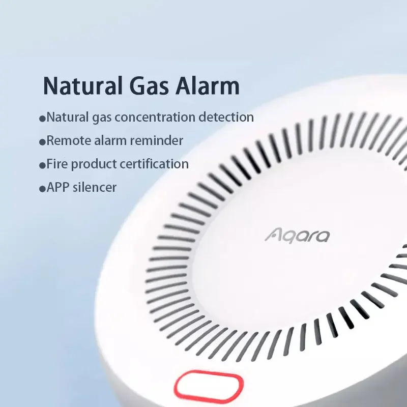 Aqara Smart Natural Gas Detector Zigbee 3.0 Smoke Alarm Kit Intelligent Linkage Home Security Work with Aqara Hub Homekit APP
