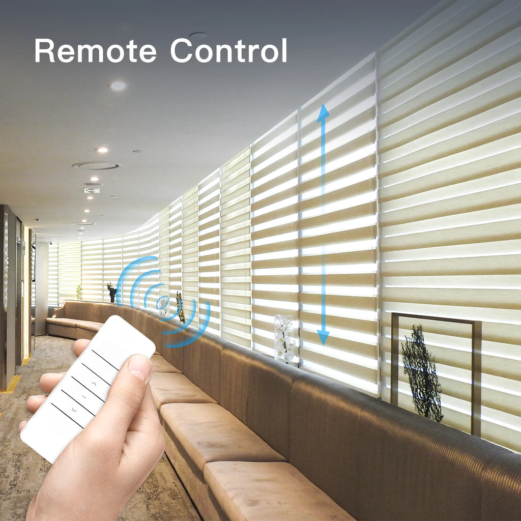 Tuya WiFi Smart Motor for Electric Roller Blinds & Shades - RF Remote Kit, Smart Life App Control, Compatible with Alexa/Google Home