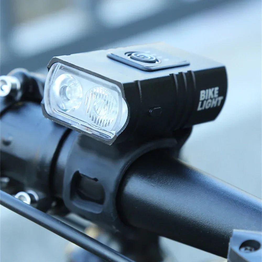 USB Rechargeable T6 LED 1000LM Bicycle Headlight - Ultra Bright Front Light for MTB, Road Bike, Cycling & Scooters