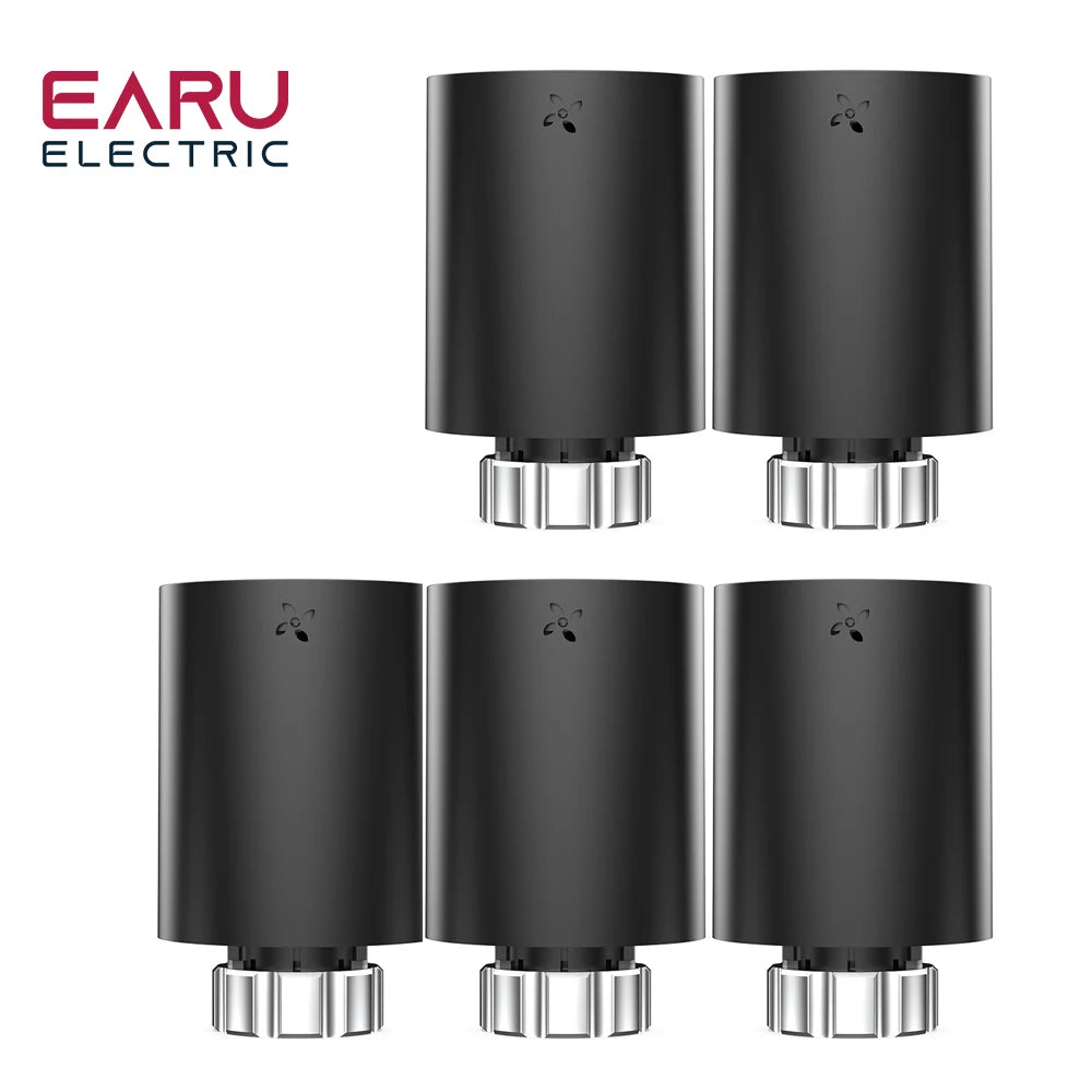Tuya Smart ZigBee Radiator Actuator TRV Programmable Thermostatic Radiator Valve App Remote Temperature Controller Support Alexa