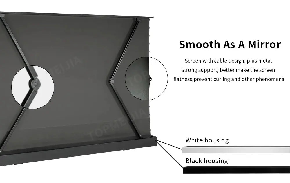 120 inch Laser TV ALR Projector Screen Motorized Floor Rising PET Crystal UST ALR Projection Screen For 4K Ultra Short Projector