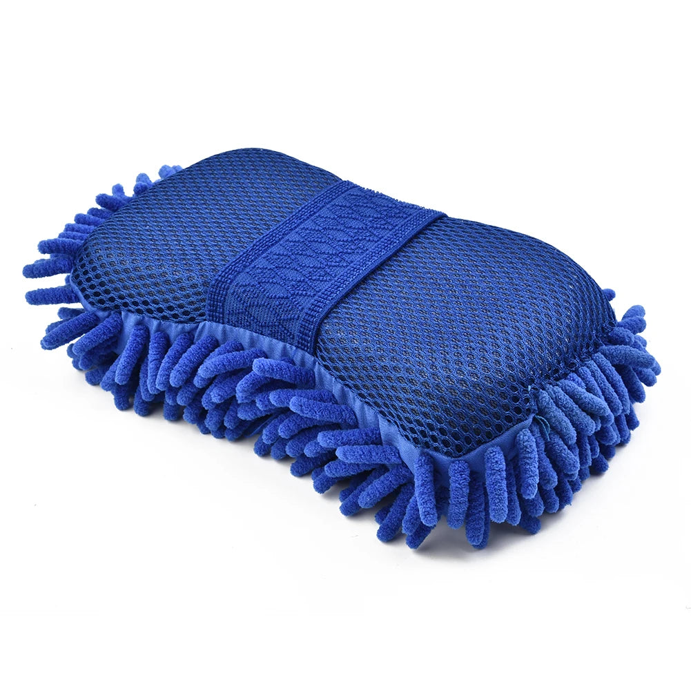 Premium Microfiber Car Wash Sponge - Scratch-Free Cleaning Tool for Cars, Floors, and Polishing - Durable, Absorbent, and Dust-Resistant