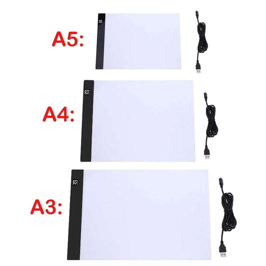 EDUP Dimmable LED Light Pad A3/A4/A5, 3-Level Brightness Tracing Light Box with Eye Protection for Drawing & Diamond Painting