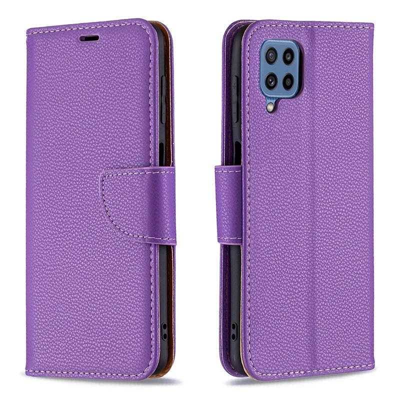 Premium Leather Wallet Flip Case for Samsung Galaxy M14, M32, M33, M53 5G - Multifunctional Cover