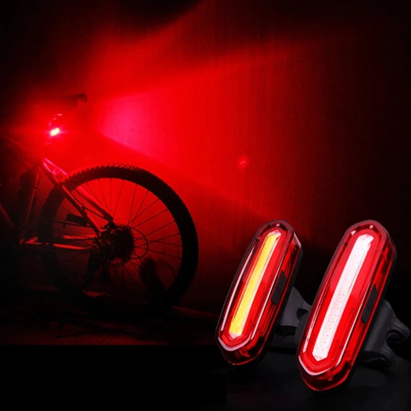 USB Rechargeable LED Bike Tail Light - Ultra Bright Night Cycling Warning Light for Mountain & Road Bikes