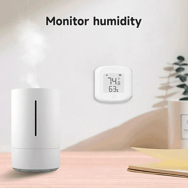 Tuya WiFi ZigBee Temperature Humidity Sensor Smart Home Automation WiFi Indoor Thermometer LCD Display Works with Alexa Google