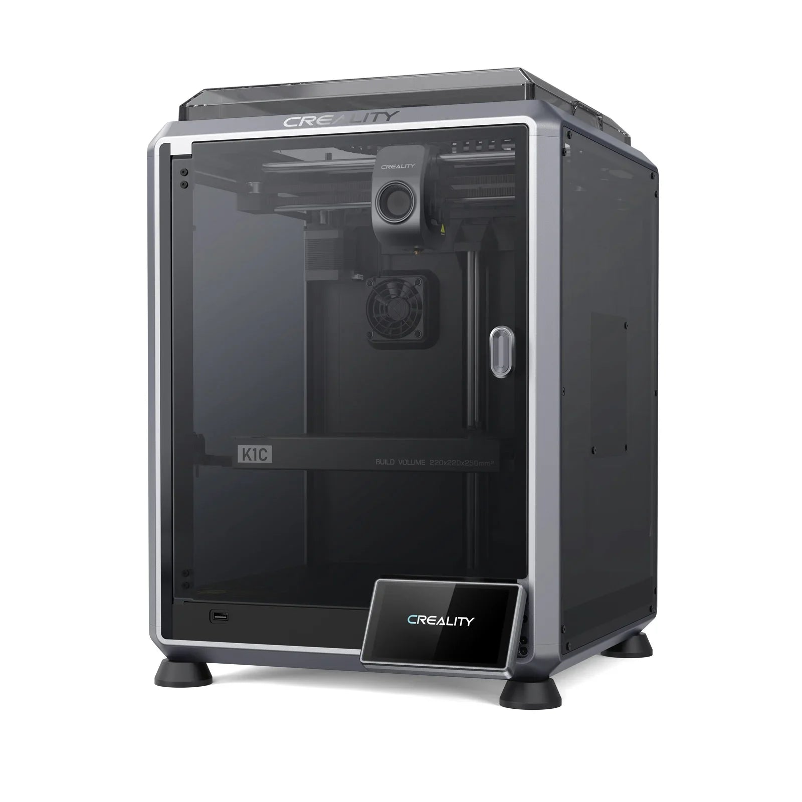 Creality K1C 3D Printer 600mm/s Auto Leveling Robust Direct Extruder Tri-High Speed Printing Upgrade K1 with AI Camera Printer