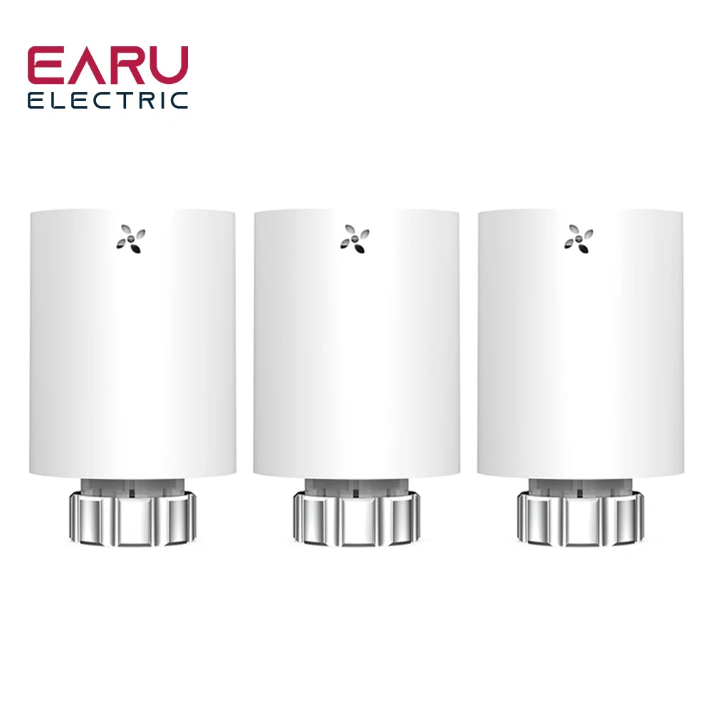Tuya Smart ZigBee Radiator Actuator TRV Programmable Thermostatic Radiator Valve App Remote Temperature Controller Support Alexa
