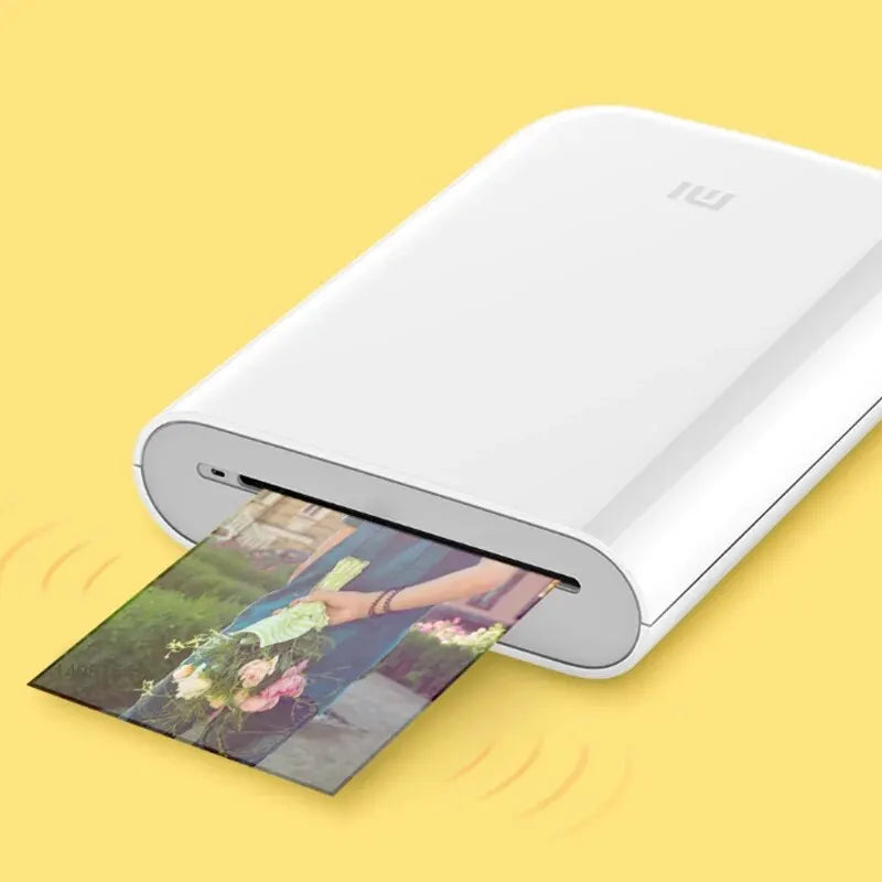 Xiaomi Portable Mini Pocket Photo Printer | Wireless Bluetooth Thermal Printer with AR Video and ZINK Self-Adhesive Color Paper