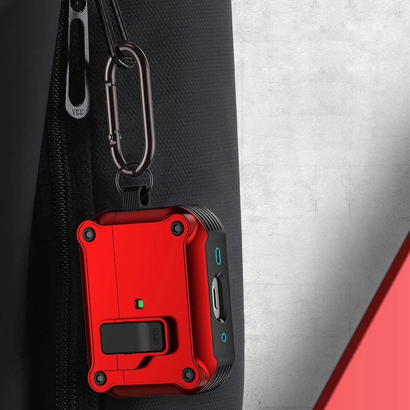 CASPTM Shockproof Case for AirPods Pro (2nd/3rd Gen) – Durable security lock cover for AirPods 3 and Pro 2 (2023).