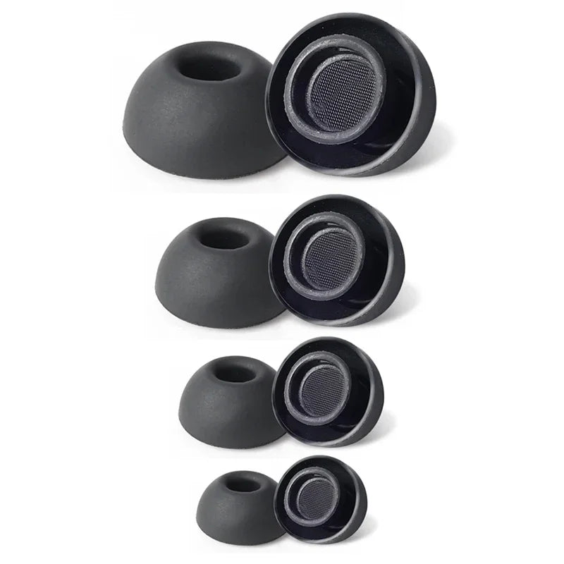 BAPPSUS Replacement Silicone Eartips for AirPods Pro 1st & 2nd Generation – Soft Earbuds in XS/S/M/L Sizes, White
