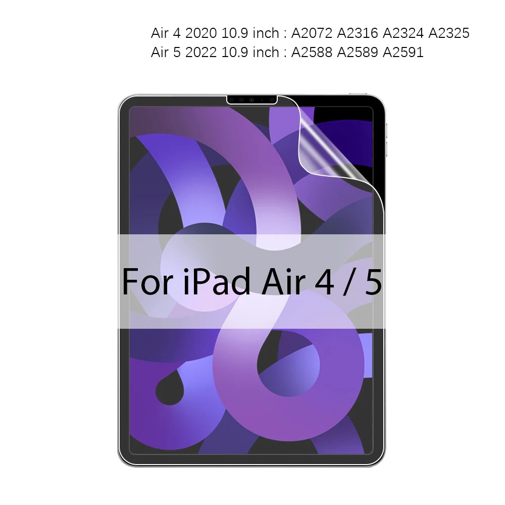 Game Falcon Matte Paper-Like Screen Protector for iPad Pro 13/12.9/11 (2024 M4), iPad Air 3/4/5, iPad 7th-10th Gen, Mini 6 – Writing and Drawing Film