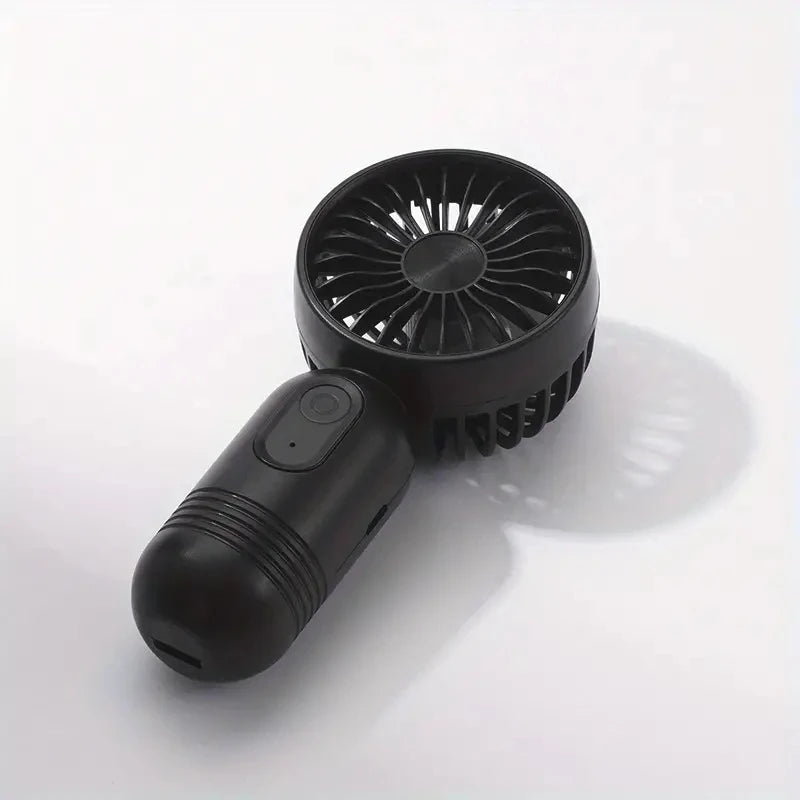 USB Rechargeable Mini Portable Fan - 3-Speed Lightweight Handheld Fan for Office, Travel, Camping, and Outdoor Use