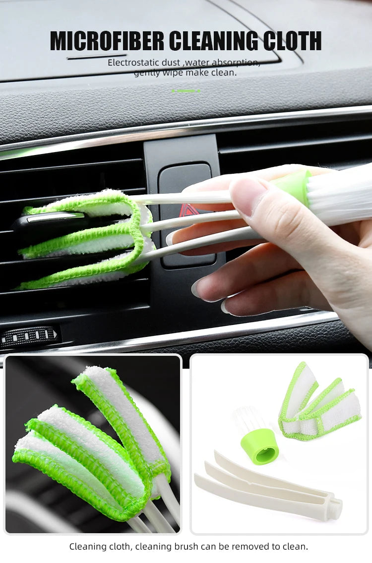 1PC Car Cleaning Brush - Detailing Accessories for Volkswagen Golf, Passat, Tiguan, Jetta, Polo, and More