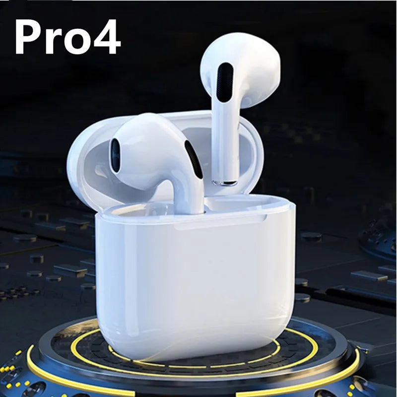 TWS Pro 4 Wireless Earbuds - Bluetooth 5.3 Waterproof Earphones with Noise-Canceling Mic