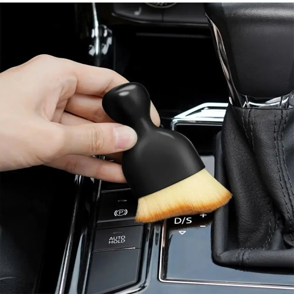 2 Pcs Car Interior Cleaning Brushes - Soft Dust Sweeping Tool for Car Wash, Keyboard, and Gaps - Durable, Scratch-Free Design