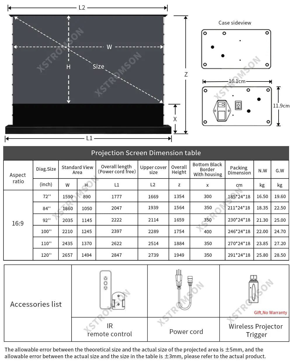 120 inch Laser TV ALR Projector Screen Motorized Floor Rising PET Crystal UST ALR Projection Screen For 4K Ultra Short Projector