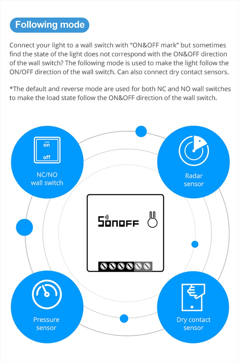 SONOFF Mini R2 DIY Wifi Smart Switch Timer Wireless Switches Smart Home Automation Via eWelink Support Alexa Google Home Alice
