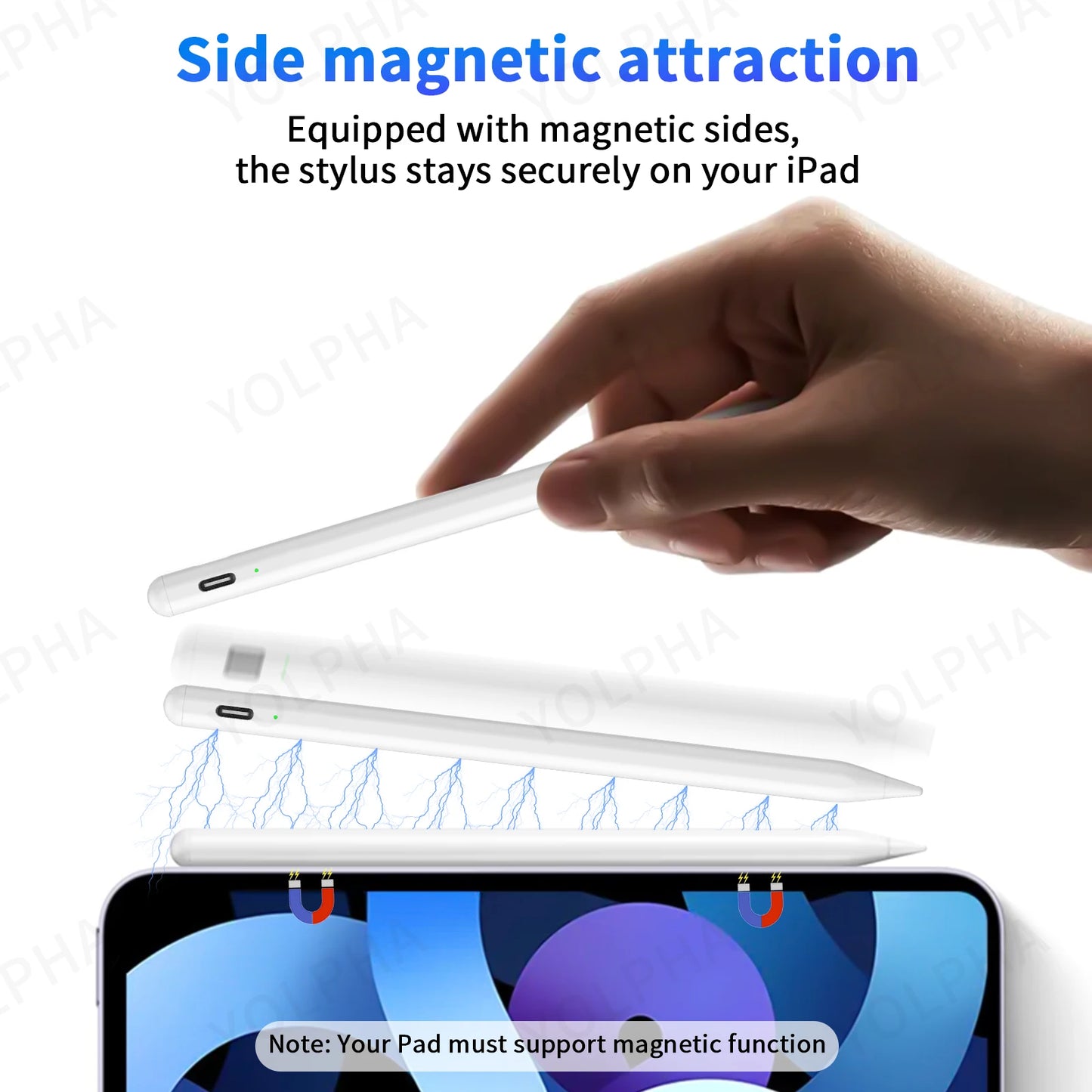 UnyFunn Universal Stylus Pen for iPhone, iPad, Samsung & Huawei | Magnetic, Tilt-Sensitive Touch Screen Pen for Precise Drawing and Writing