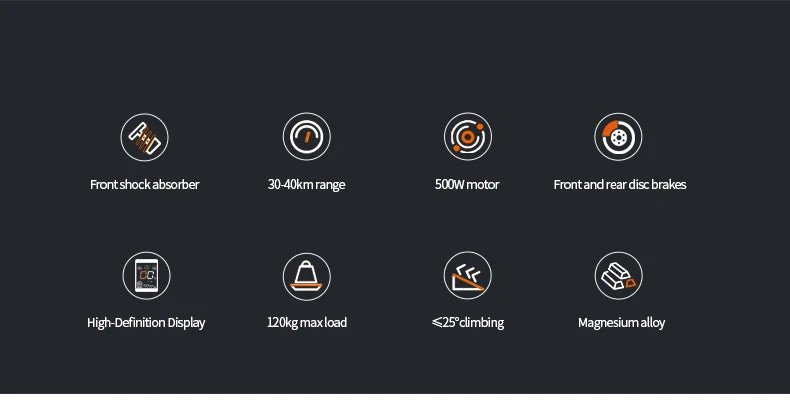 JOYOR C10 Electric Scooter - 500W Motor, 48V 10.4Ah Battery, 45km/h Max Speed, 30-50km Range, Foldable Design, 10'' Tires, 120kg Load Capacity