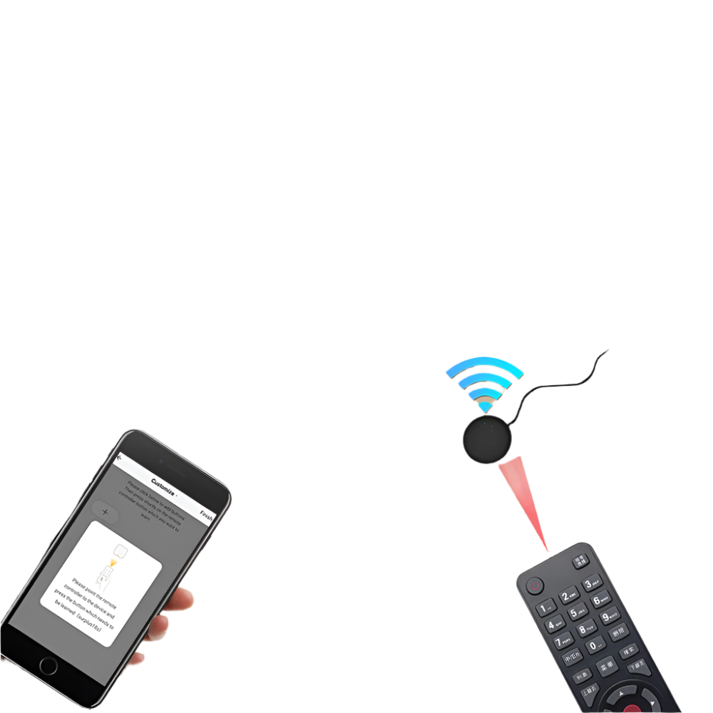 Tuya WiFi Smart IR Remote Control - Universal Remote for TV, AC, DVD, and Audio, Compatible with Alexa, Google Home, Smart Life App