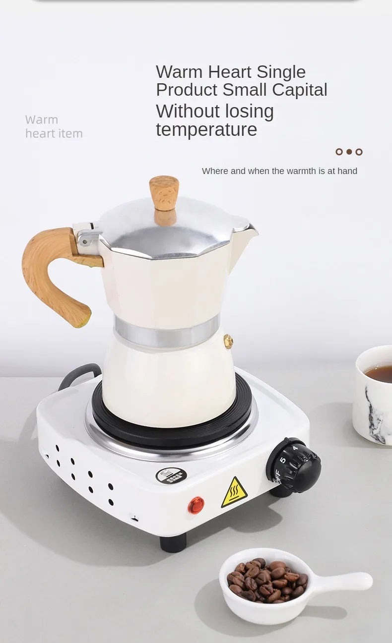 500W Electric Tea Warmer Stove Portable Cast Iron Hot Plate Coffee Milk Heater Adjustable Temperatur Induction Cooker