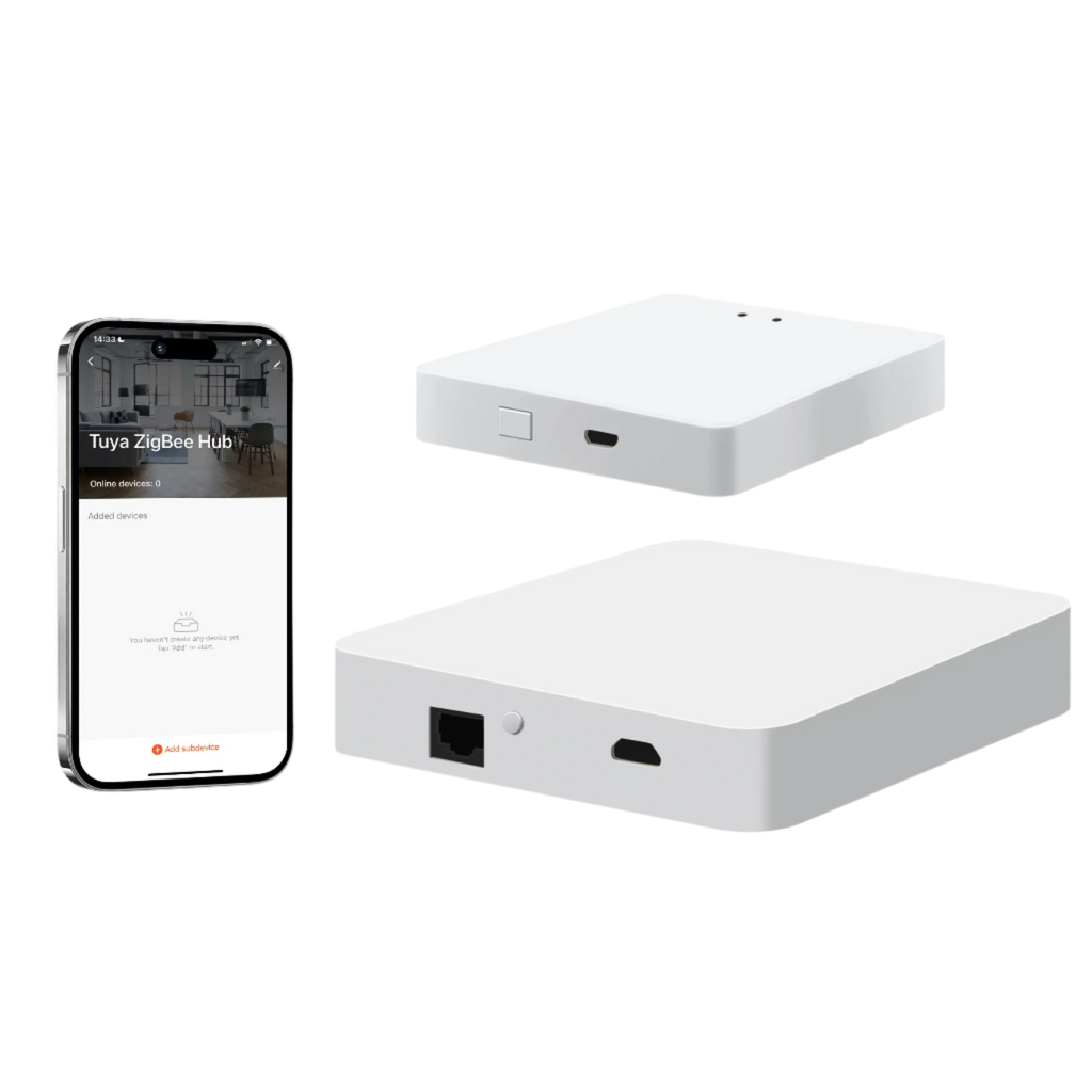 Tuya ZigBee Smart Gateway Hub Wired/Wireless Gateway Bridge for Smart Home Automation Works with Alexa Google Home Assistant