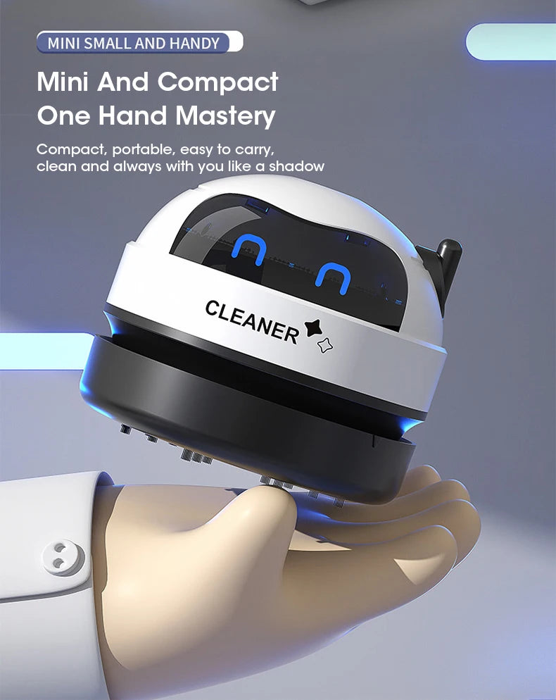 Desk Table Dust Vacuum Handheld Mini Vacuum Cleaner USB Table Sweeper Home Office Desktop Pencil Crumbs Cleaner Vacuum Cleaner