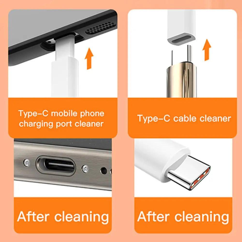 32in1 Computer Keyboard Cleaner Brush Kit Multi-function Laptop Earphone Cleaning Puller Keycap Kit Cleaner Tools Phone W0U0