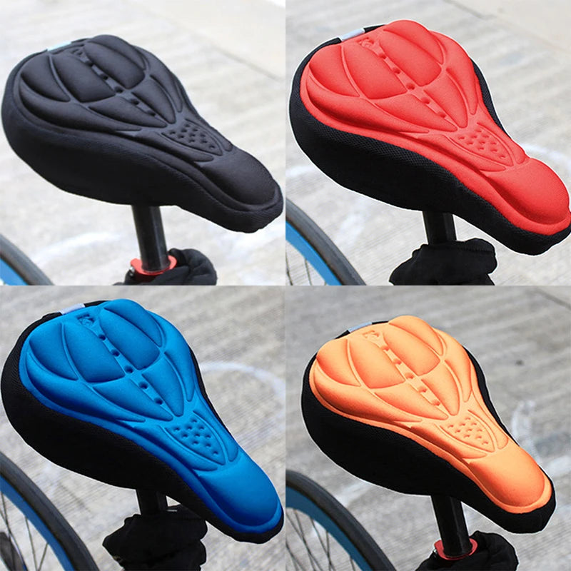 3D Soft Bike Saddle Cover - Comfortable Foam Seat Cushion for Enhanced Cycling Comfort