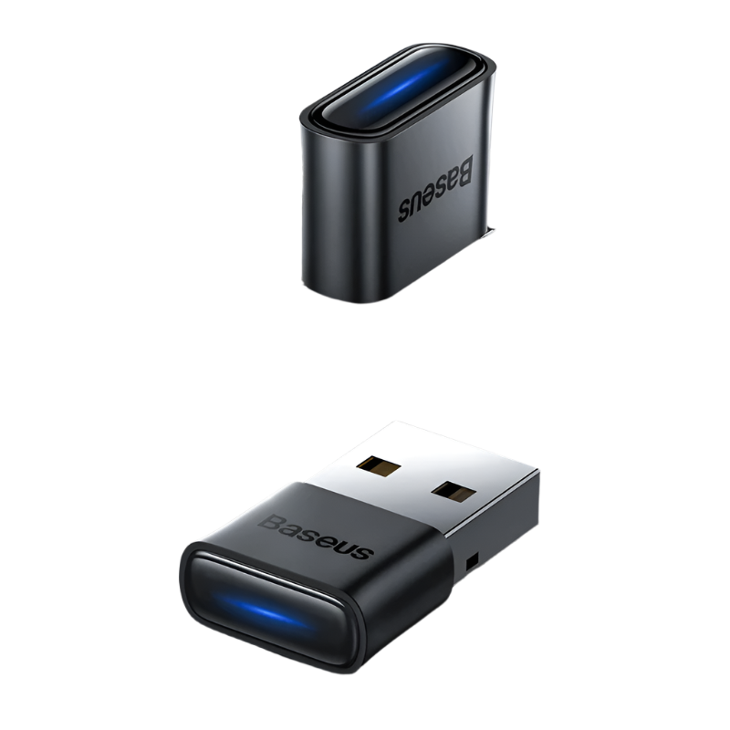 Baseus USB Bluetooth 5.1 Adapter Dongle for PC and Laptop - Wireless Audio Receiver and USB Transmitter for Speakers