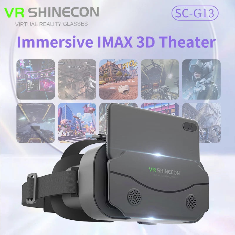 AyeBeau Shinecon VR Headset - Immersive 3D Virtual Reality Glasses for Smartphones