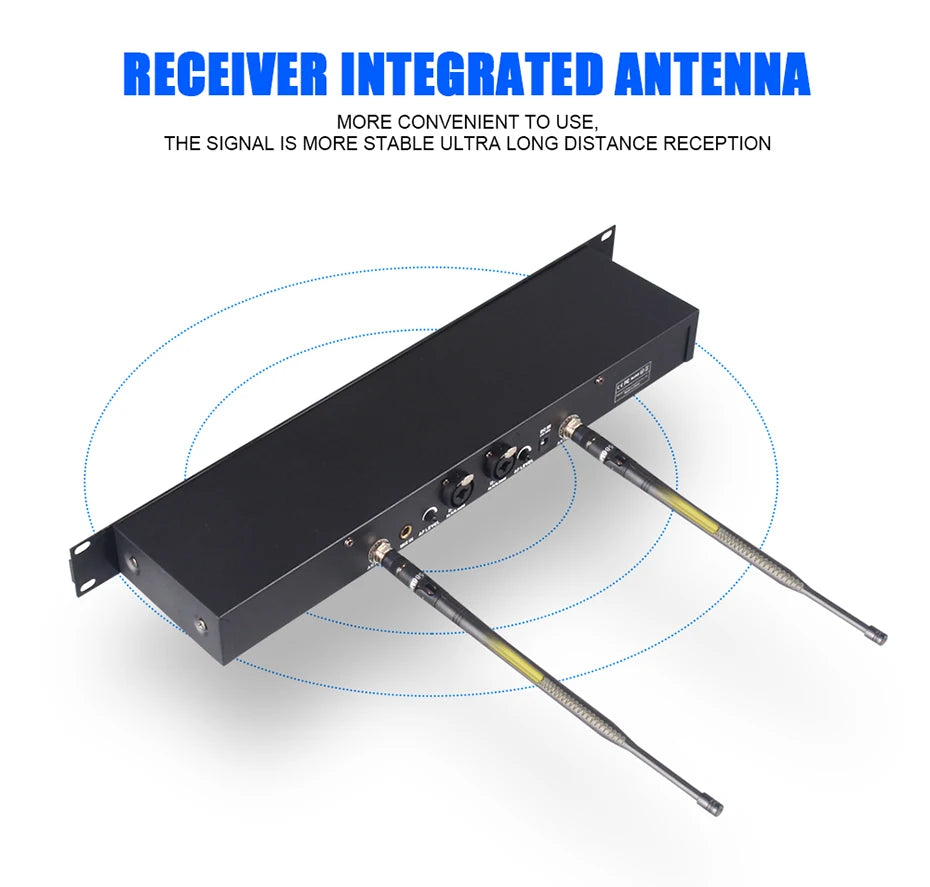 Debra ER-202 Stage Audio UHF Wireless In Ear Monitor System With Multiple Transmitter For Stage Performance Singer